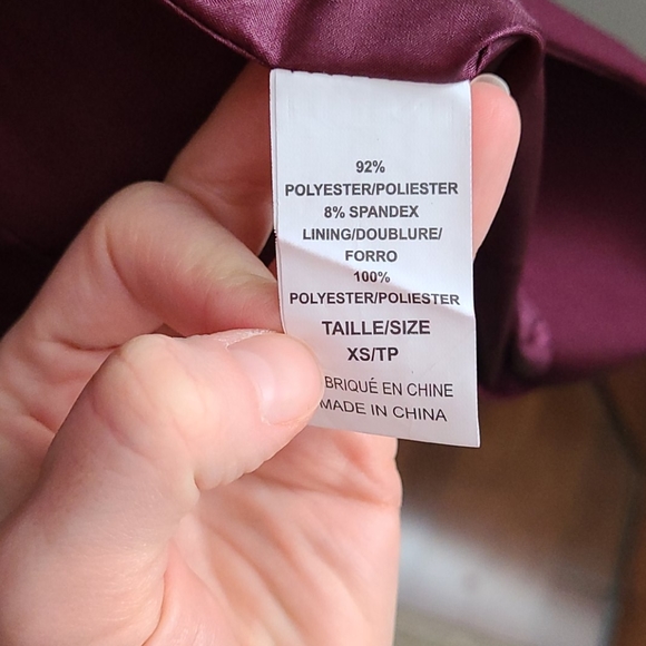 Another Story Burgundy Blazer - Picture 2 of 3